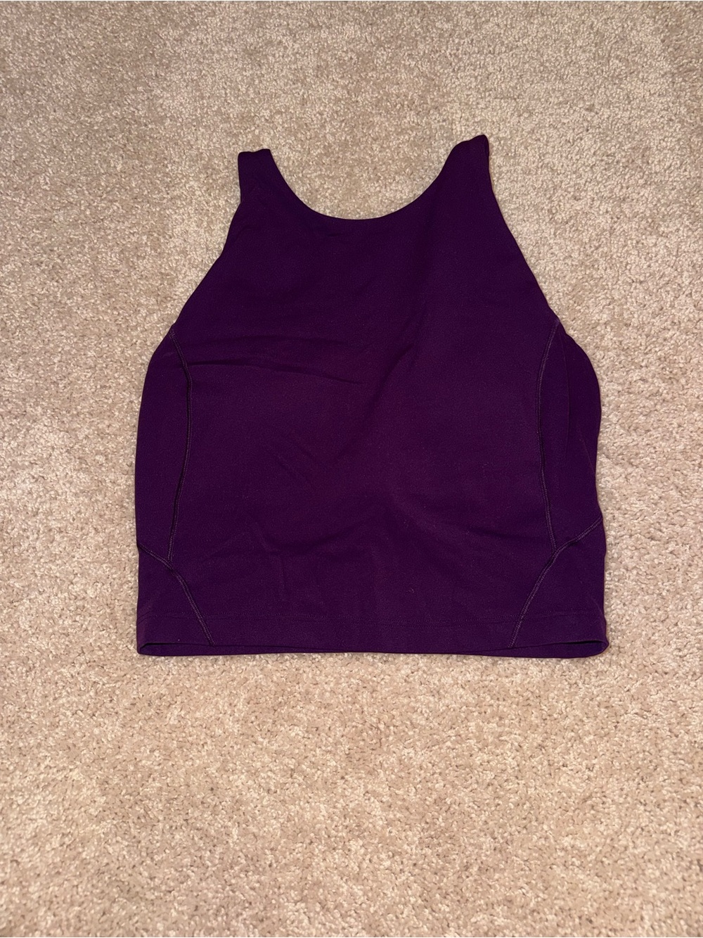 lululemon Women's Purple Cropped Tank Top